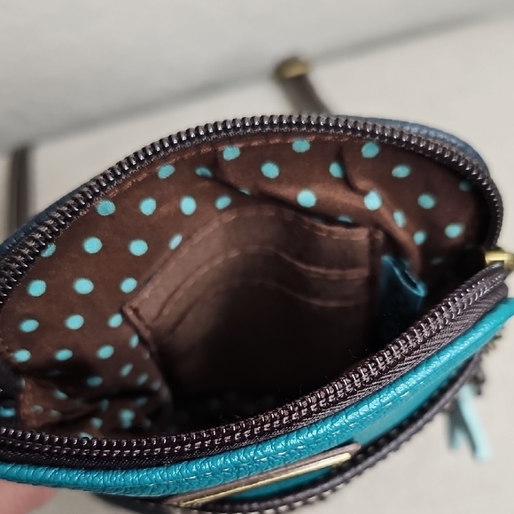 Chala Swimming Turtles with Starfish Crossbody Vegan Leather Bag - Picture 10 of 13